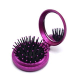 2-en-1 Mini miroir et brosse